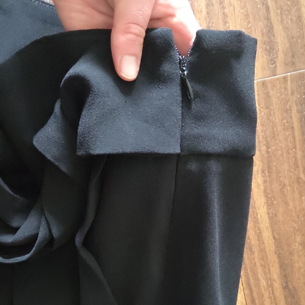 RW&CO Black High-Waisted Tie Pants Size 6 - Picture 6 of 6